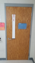 Classroom Door Lockdown Shade