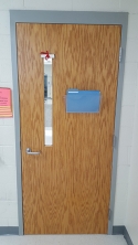 Classroom Door Lockdown Shade